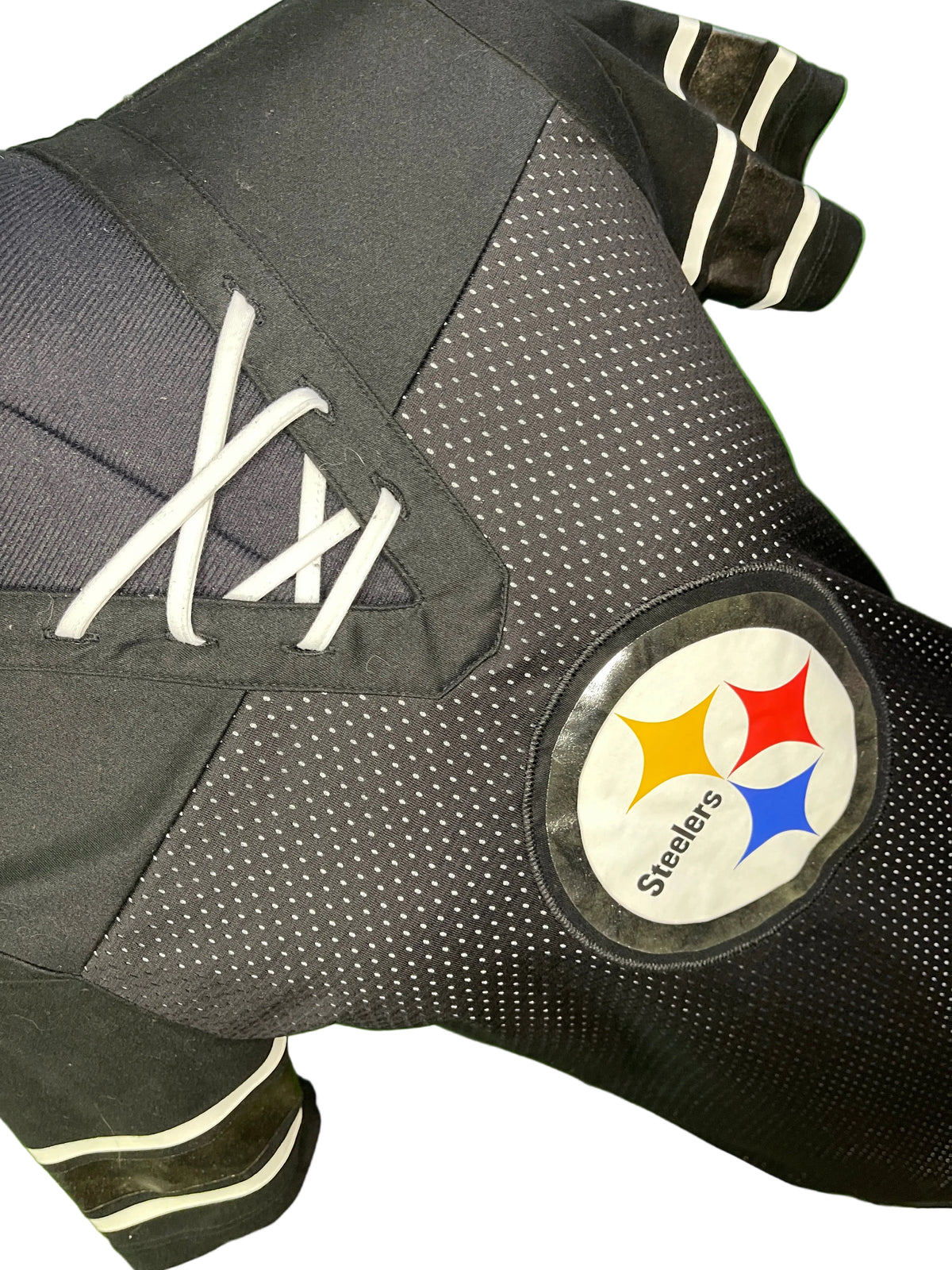 NFL Pittsburgh Steelers Majestic Jersey-Style Top Lace Up Detail Women's X-Small