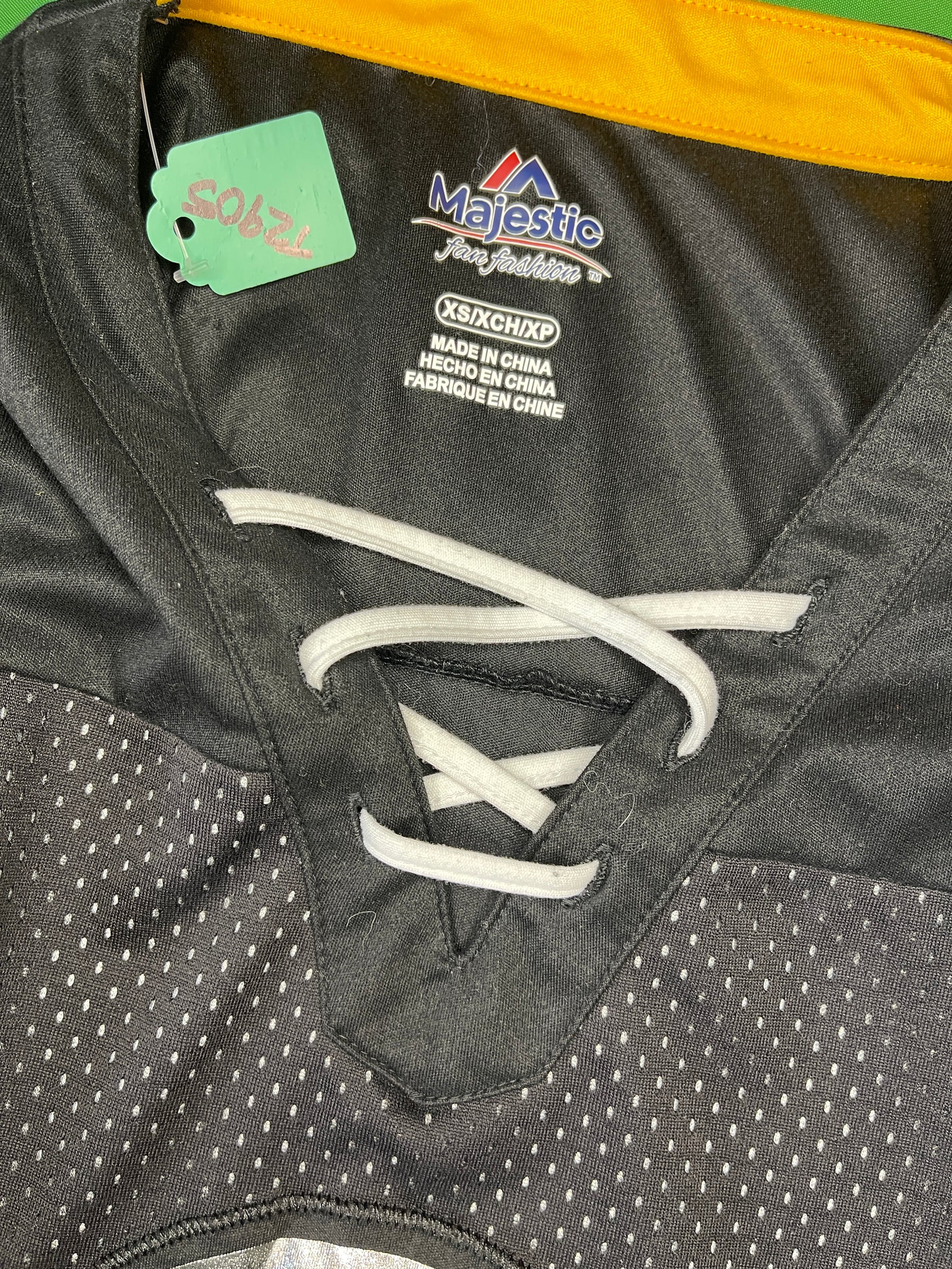 NFL Pittsburgh Steelers Majestic Jersey-Style Top Lace Up Detail Women's X-Small