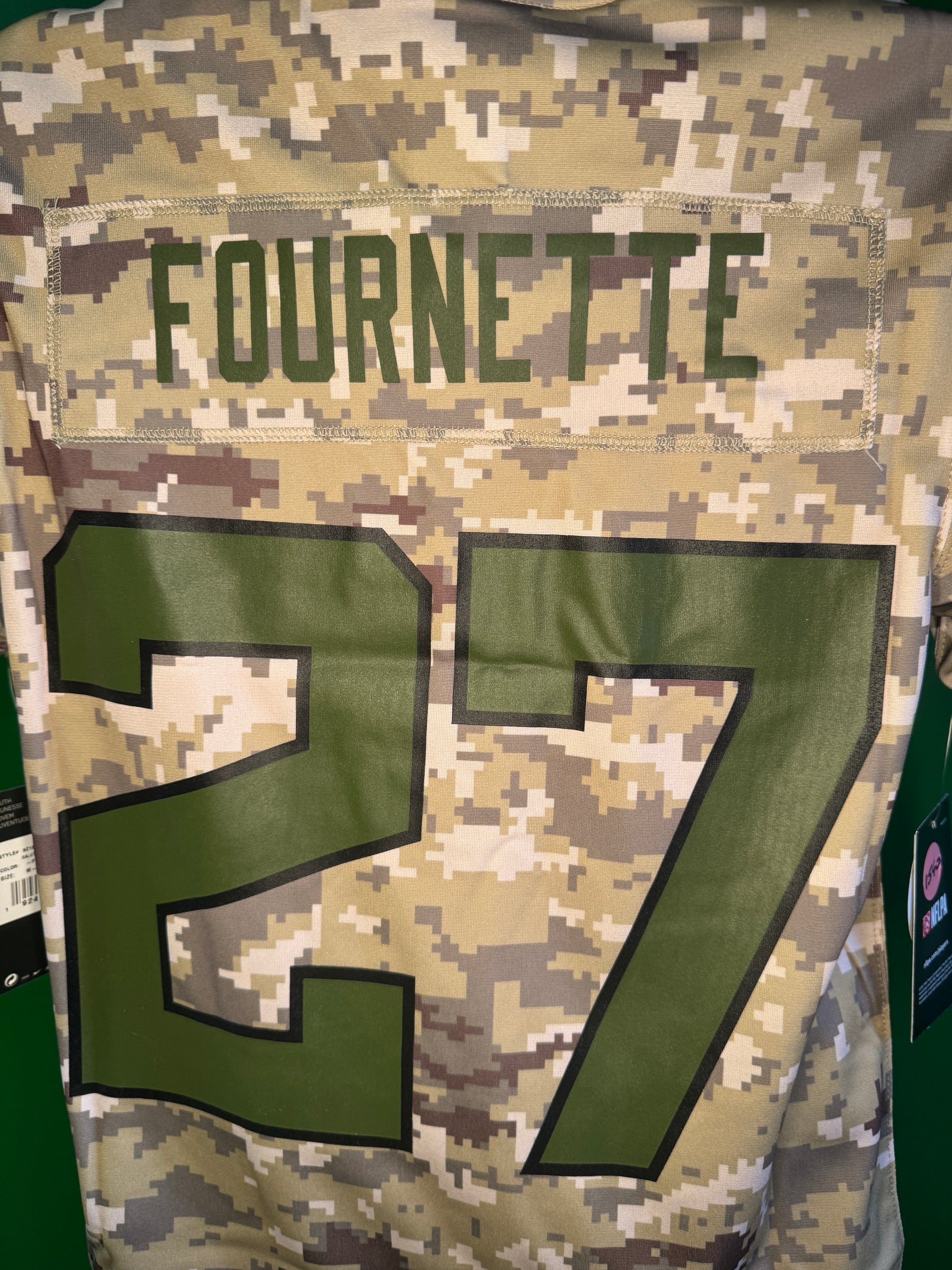 NFL Jacksonville Jaguars Fournette #27 Salute to Service Jersey Youth Medium NWT