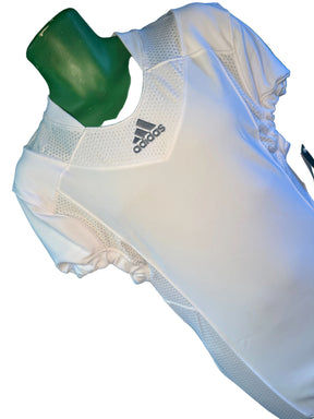 American Football Adidas White Techfit Hyped Jersey Brand New Men's Large NWT