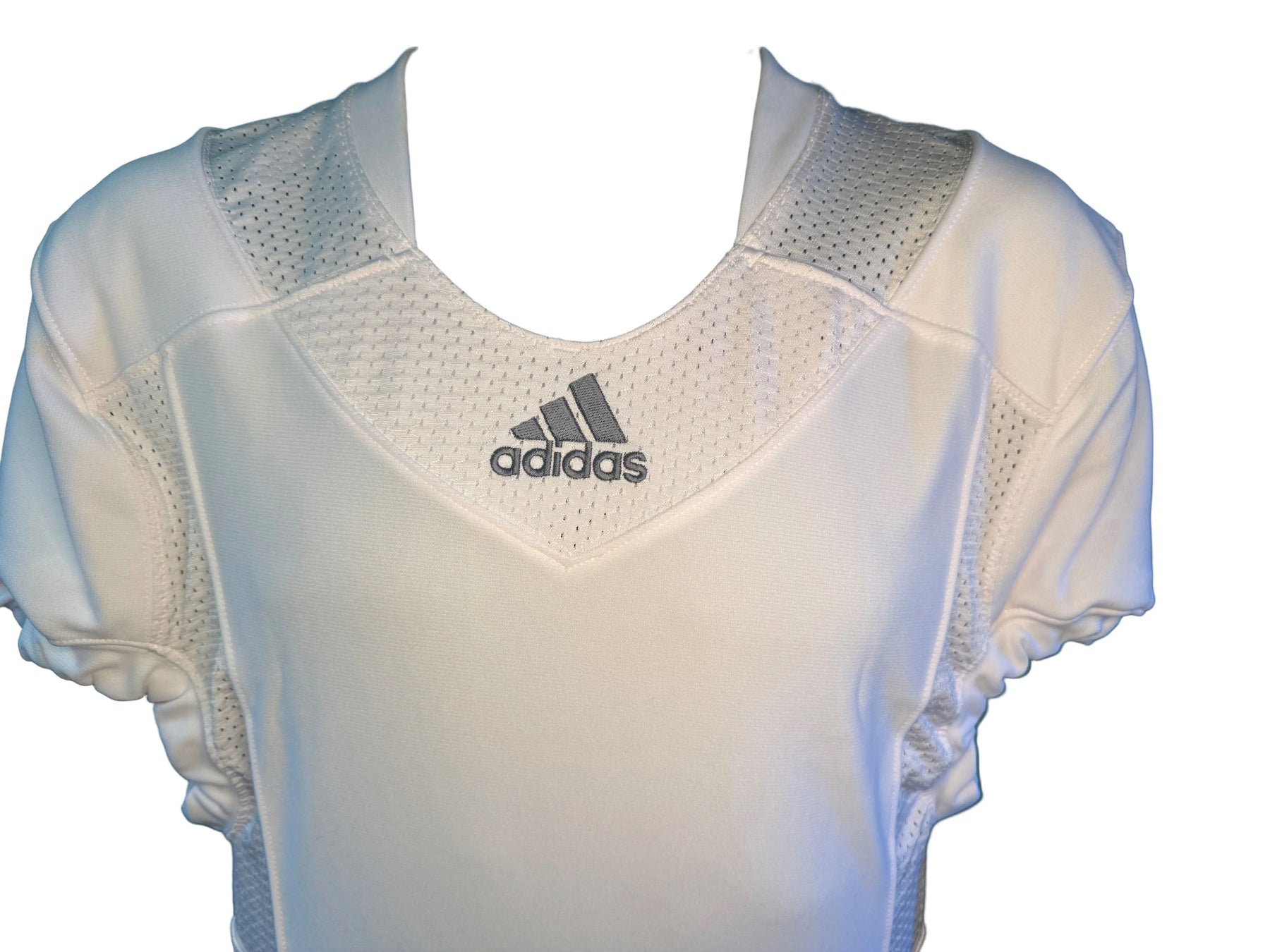American Football Adidas White Techfit Hyped Jersey Brand New Men's Large NWT