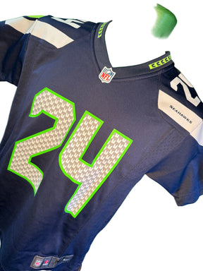 NFL Seattle Seahawks Marshawn Lynch #24 Nike Game Jersey Youth Medium 10-12