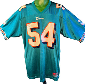 NFL Miami Dolphins Zach Thomas #54 Nike Jersey Men's Large Vintage!