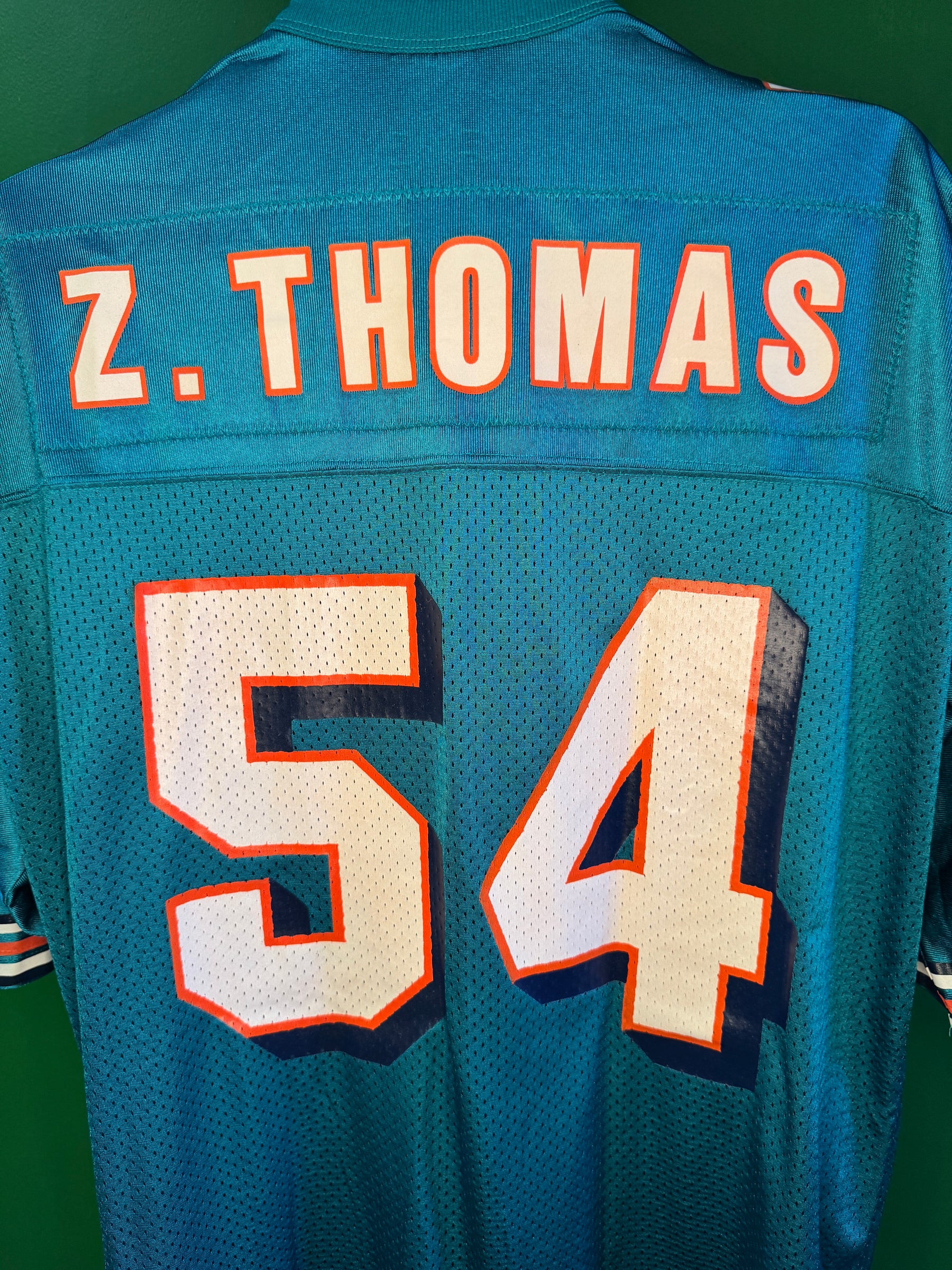 NFL Miami Dolphins Zach Thomas #54 Nike Jersey Men's Large Vintage!