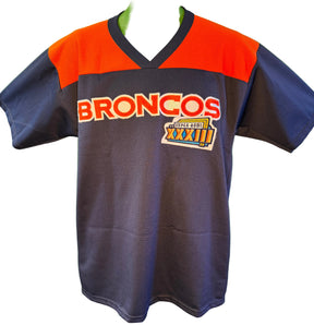 NFL Denver Broncos Majestic Vintage Super Bowl XXXIII Jersey Top Men's Medium