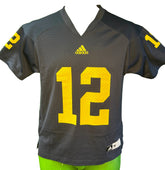 NCAA University of Michigan Wolverines #12 Adidas Jersey Youth Medium 10-12