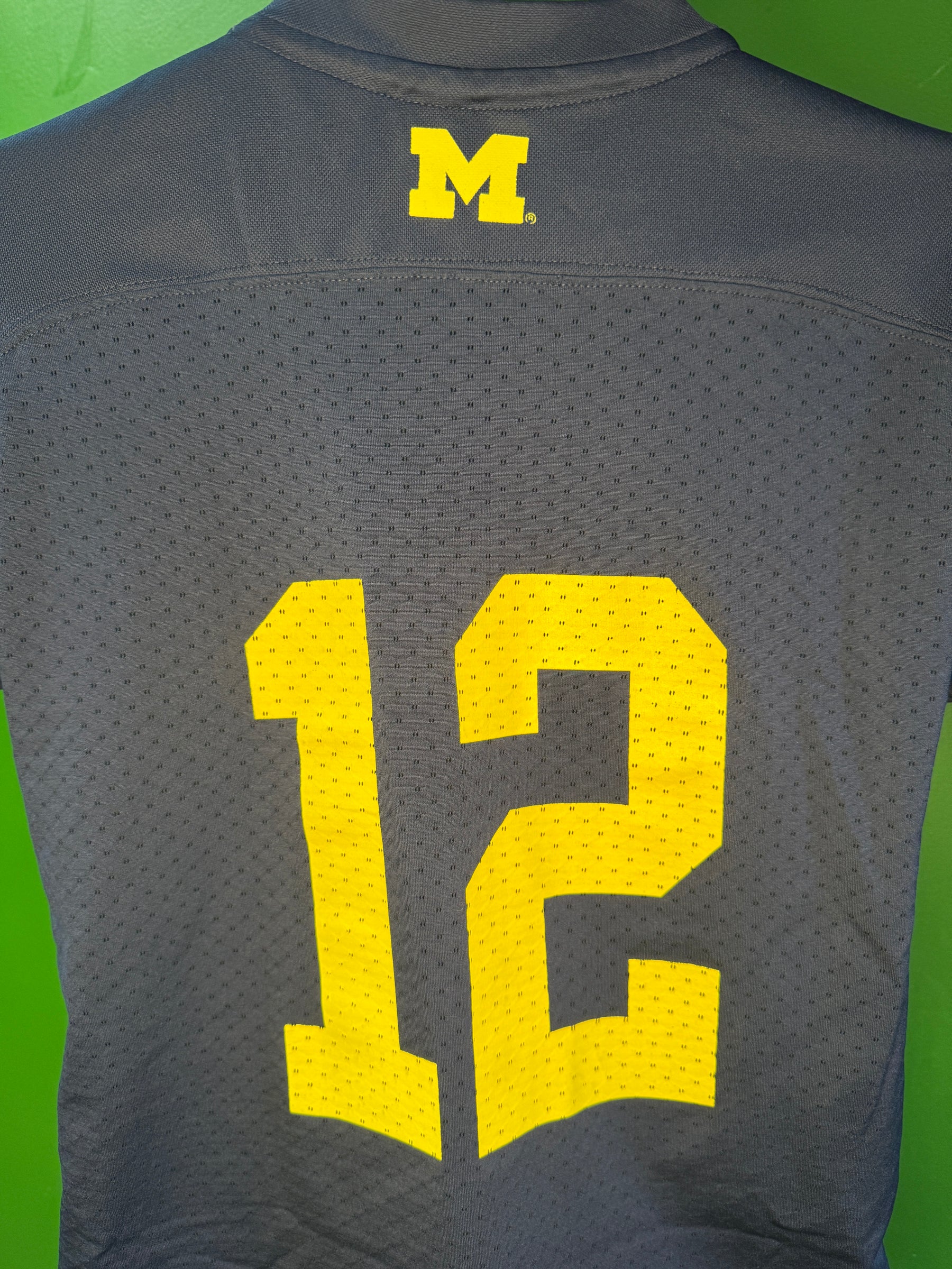 NCAA University of Michigan Wolverines #12 Adidas Jersey Youth Medium 10-12