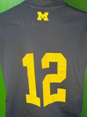 NCAA University of Michigan Wolverines #12 Adidas Jersey Youth Medium 10-12