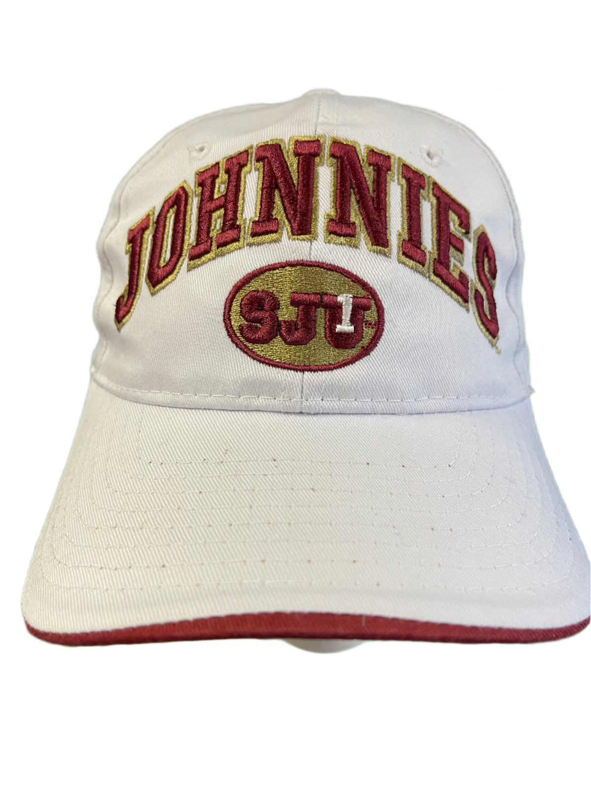 NCAA St John's Johnnies Zephyr Hat/Cap White Snapback OSFA NWOT