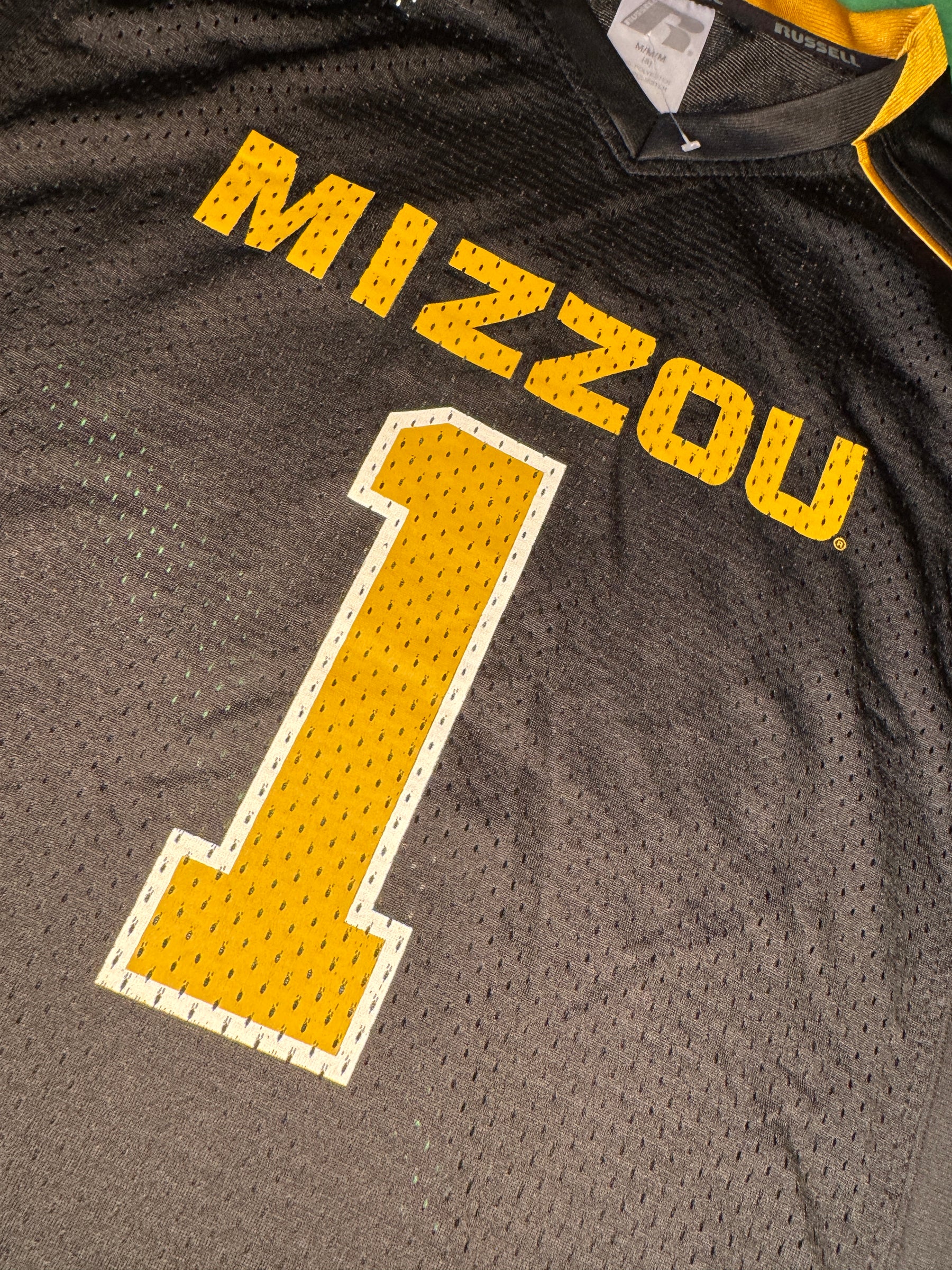 NCAA University of Missouri Mizzou Tigers Russell Jersey Youth Small 8