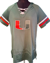 NCAA Miami Hurricanes Jersey Top Women's Large NWOT