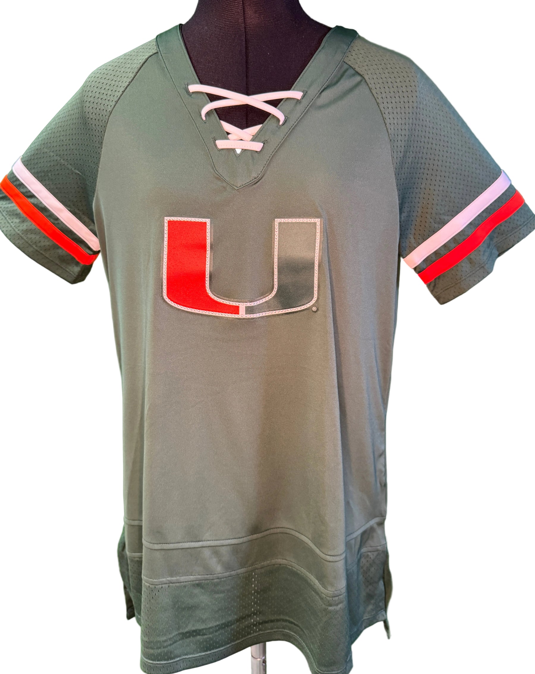 NCAA Miami Hurricanes Jersey Top Women's Large NWOT