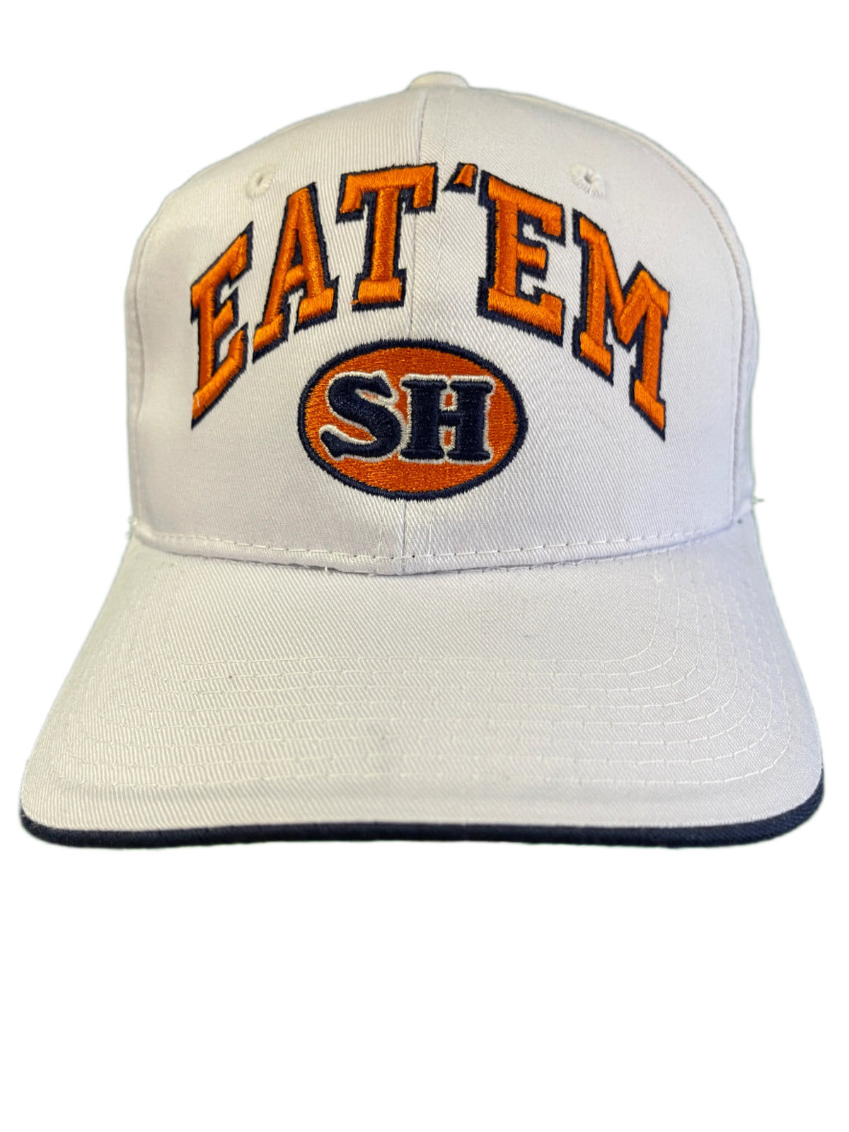 NCAA Sam Houston State Bearkats Eat 'Em Zephyr Hat/Cap White Snapback OSFA NWT