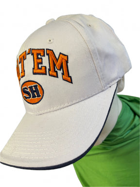 NCAA Sam Houston State Bearkats Eat 'Em Zephyr Hat/Cap White Snapback OSFA NWT