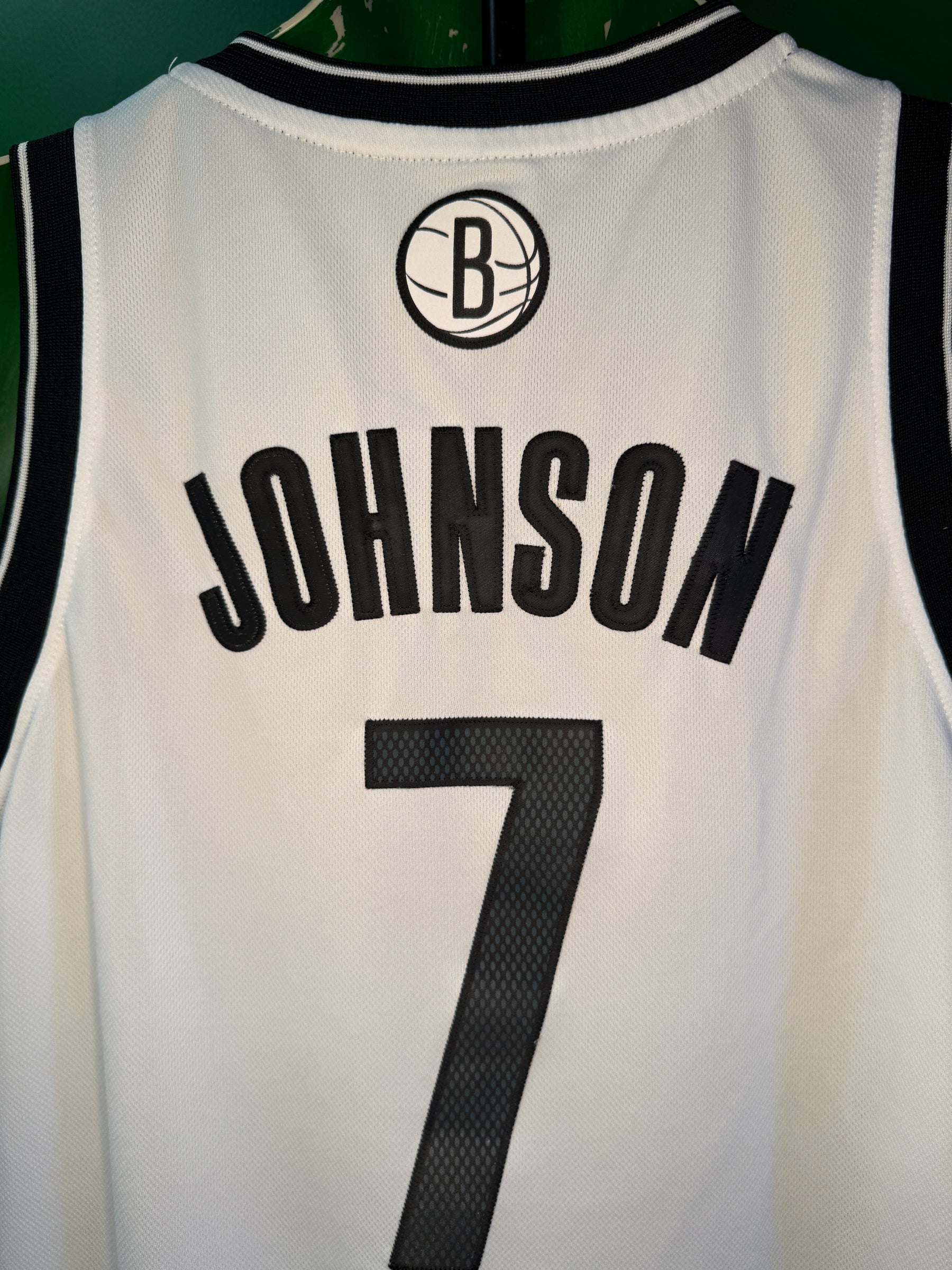 NBA Brooklyn Nets Joe Johnson #7 Adidas Stitched Jersey Men's Small