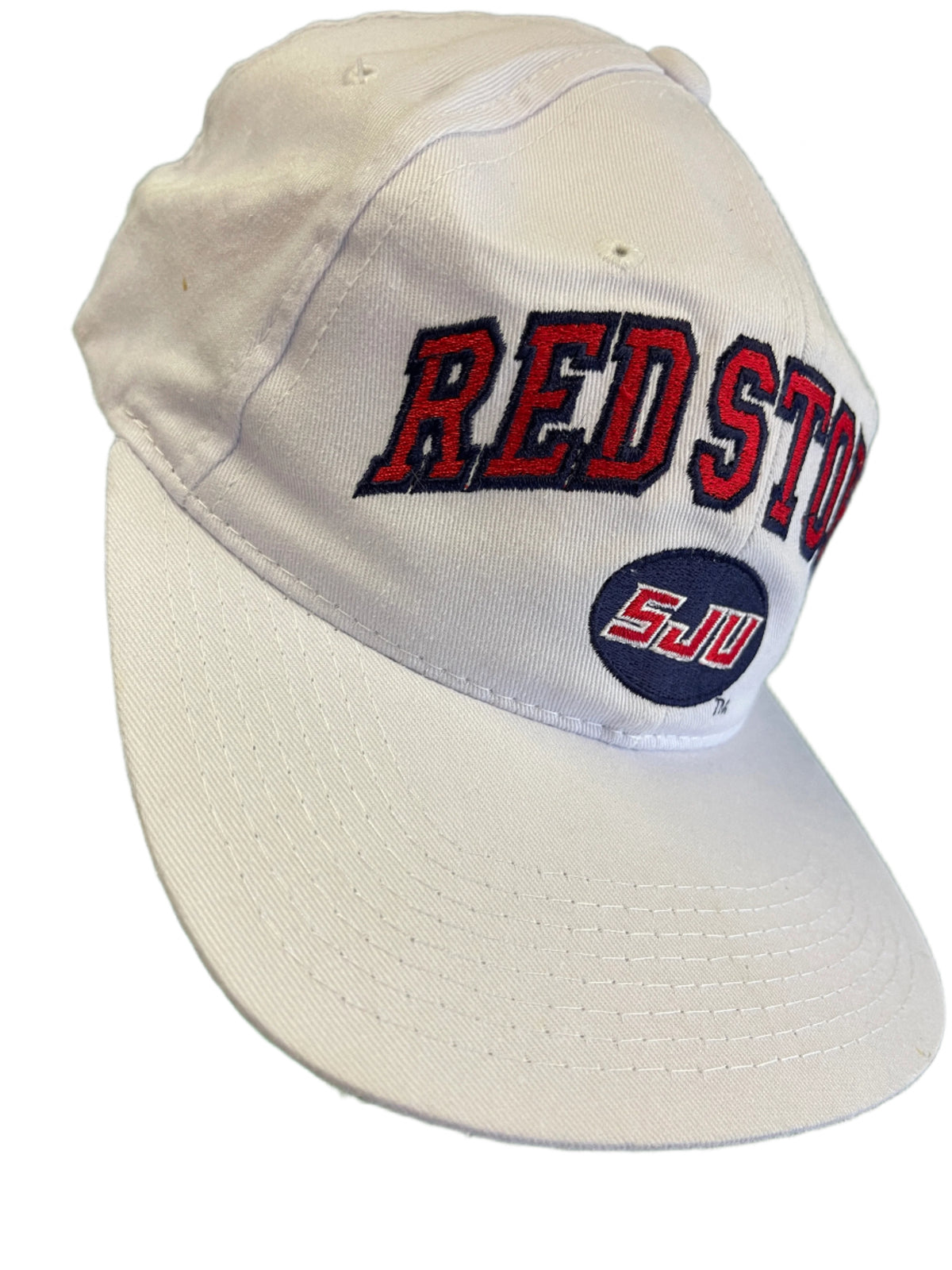 NCAA St Johns Red Storm Zephyr Hat/Cap White Snapback OSFA NWOT