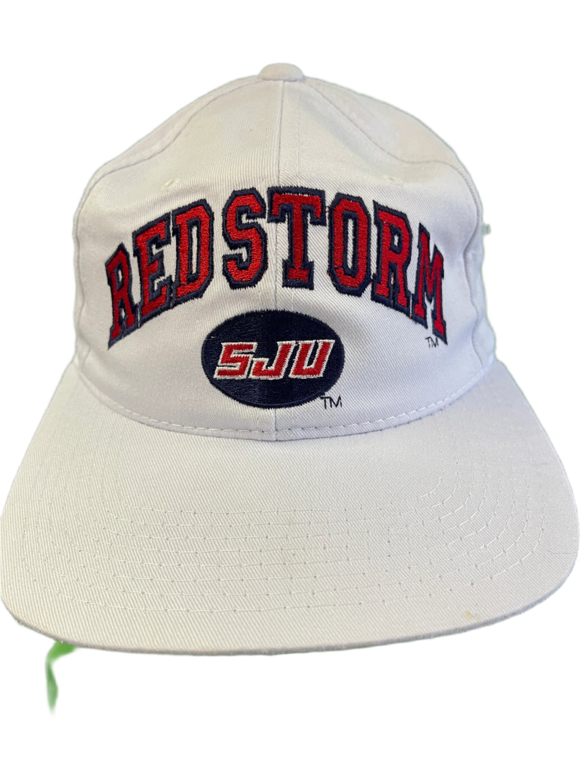 NCAA St Johns Red Storm Zephyr Hat/Cap White Snapback OSFA NWOT