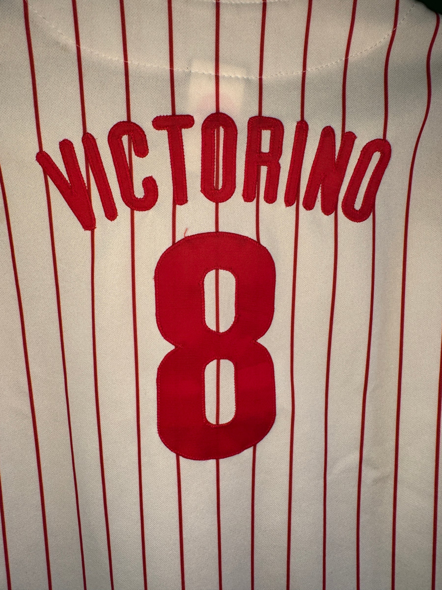 MLB Philadelphia Phillies Victorino #8 Baseball Jersey Youth Large 14-16