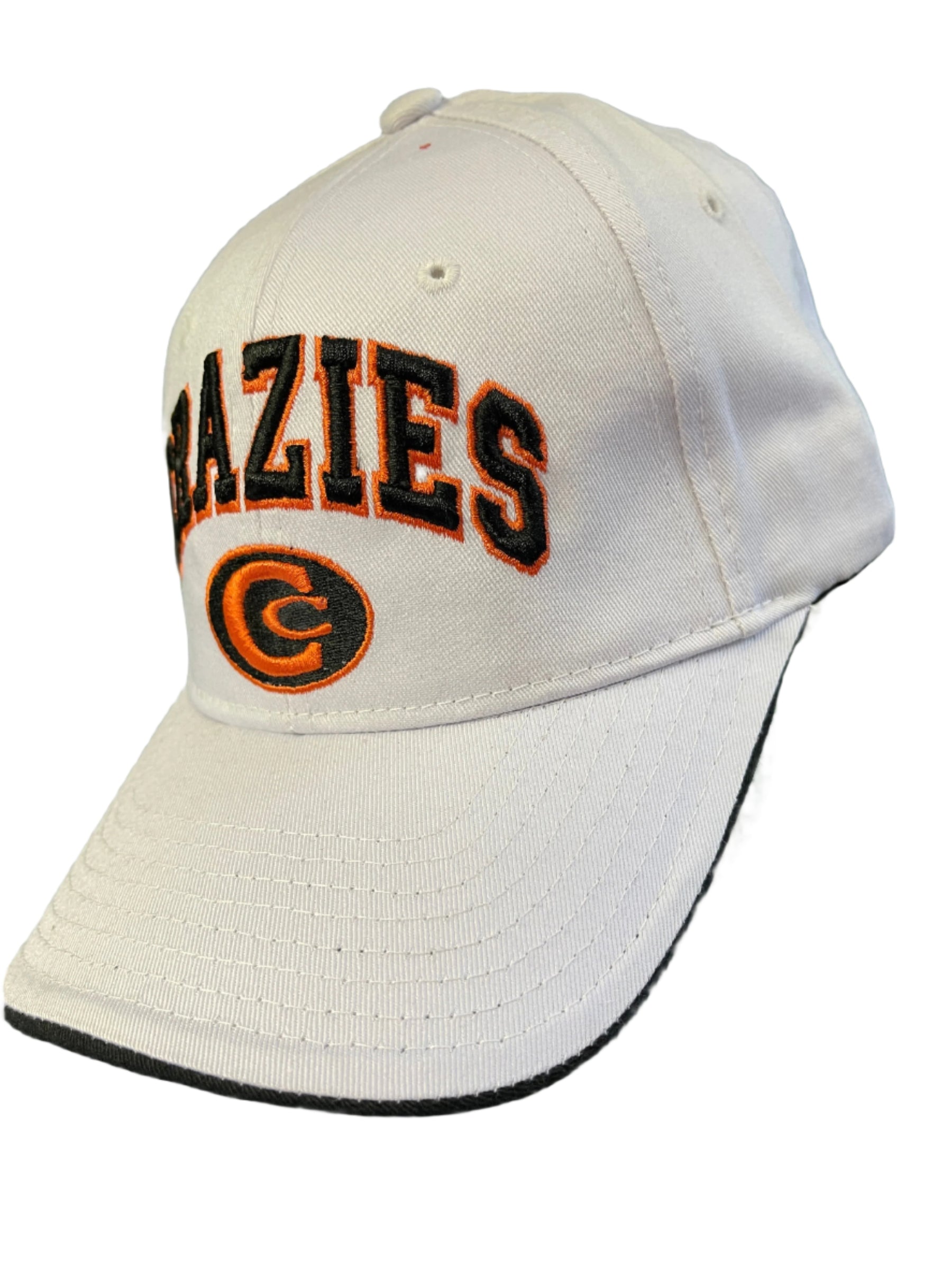 Fun Joke Parody CRAZIES Zephyr American Baseball Hat/Cap White Snapback OSFA NWOT