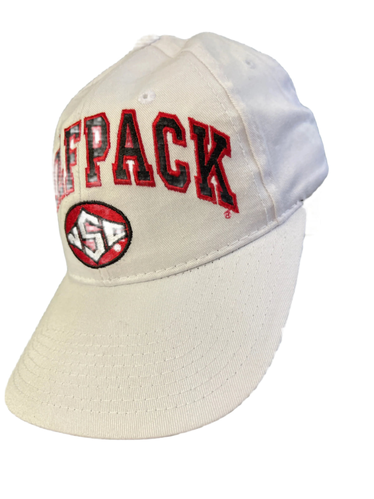 NCAA North Carolina State Wolfpack Zephyr Hat/Cap White Snapback OSFA NWOT
