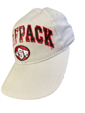 NCAA North Carolina State Wolfpack Zephyr Hat/Cap White Snapback OSFA NWOT