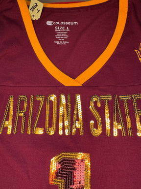 NCAA Arizona State Sun Devils Colosseum Sequined T-Shirt Women's Large