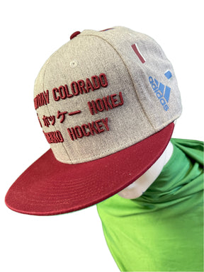 NHL Colorado Avalanche Adidas Culture Flag Snapback Cap/Hat OSFA NWT