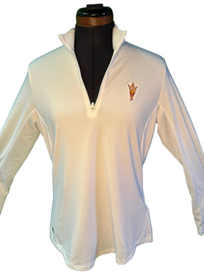 NCAA Arizona State University Sun Devils Adidas 1/4 Zip Shirt Women's Medium