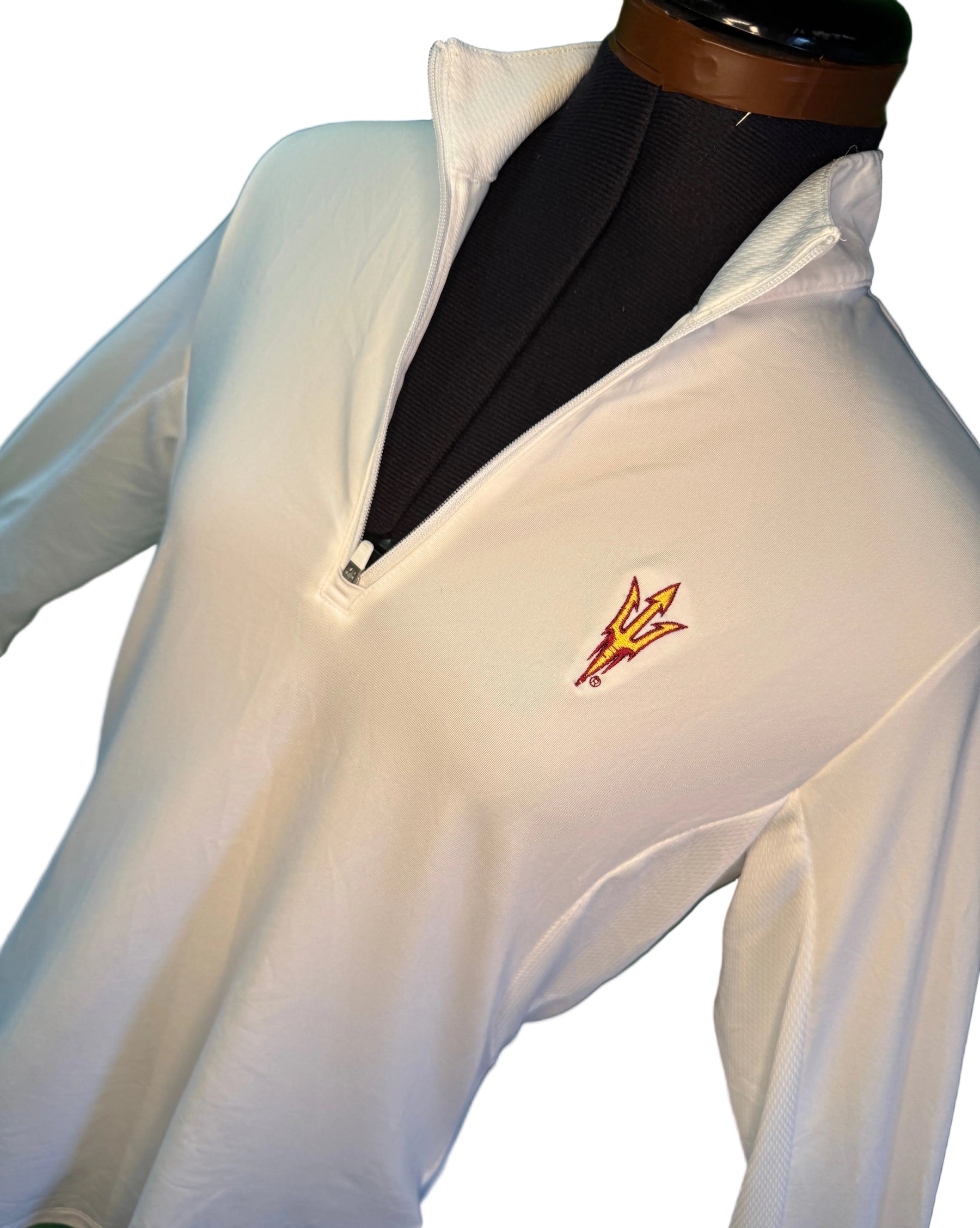 NCAA Arizona State University Sun Devils Adidas 1/4 Zip Shirt Women's Medium