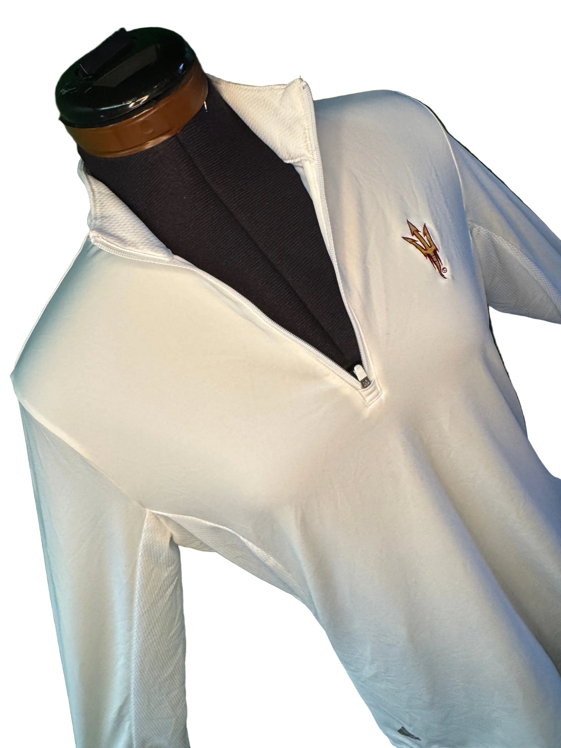 NCAA Arizona State University Sun Devils Adidas 1/4 Zip Shirt Women's Medium