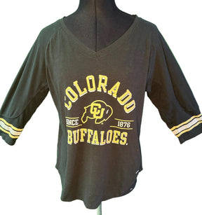 NCAA Colorado Buffaloes Champion 3/4 Sleeve T-Shirt Women's Medium