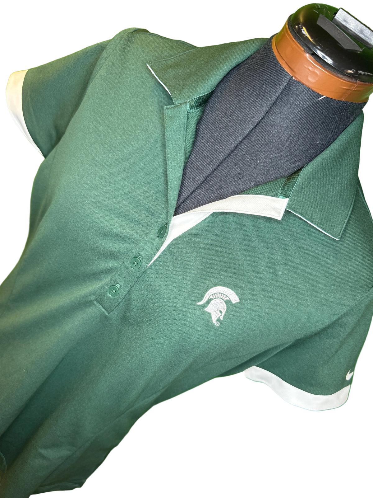 NCAA Michigan State Spartans Dri-Fit Pique Golf Polo Shirt Women's Large