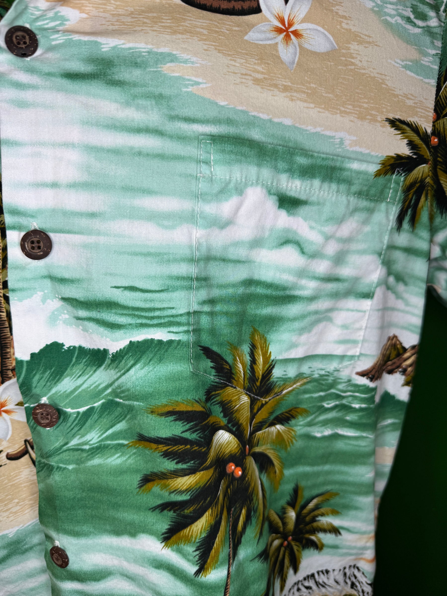 Hawaiian Aloha Shirt Made in Hawaii Men's X-Large
