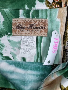 Hawaiian Aloha Shirt Made in Hawaii Men's X-Large