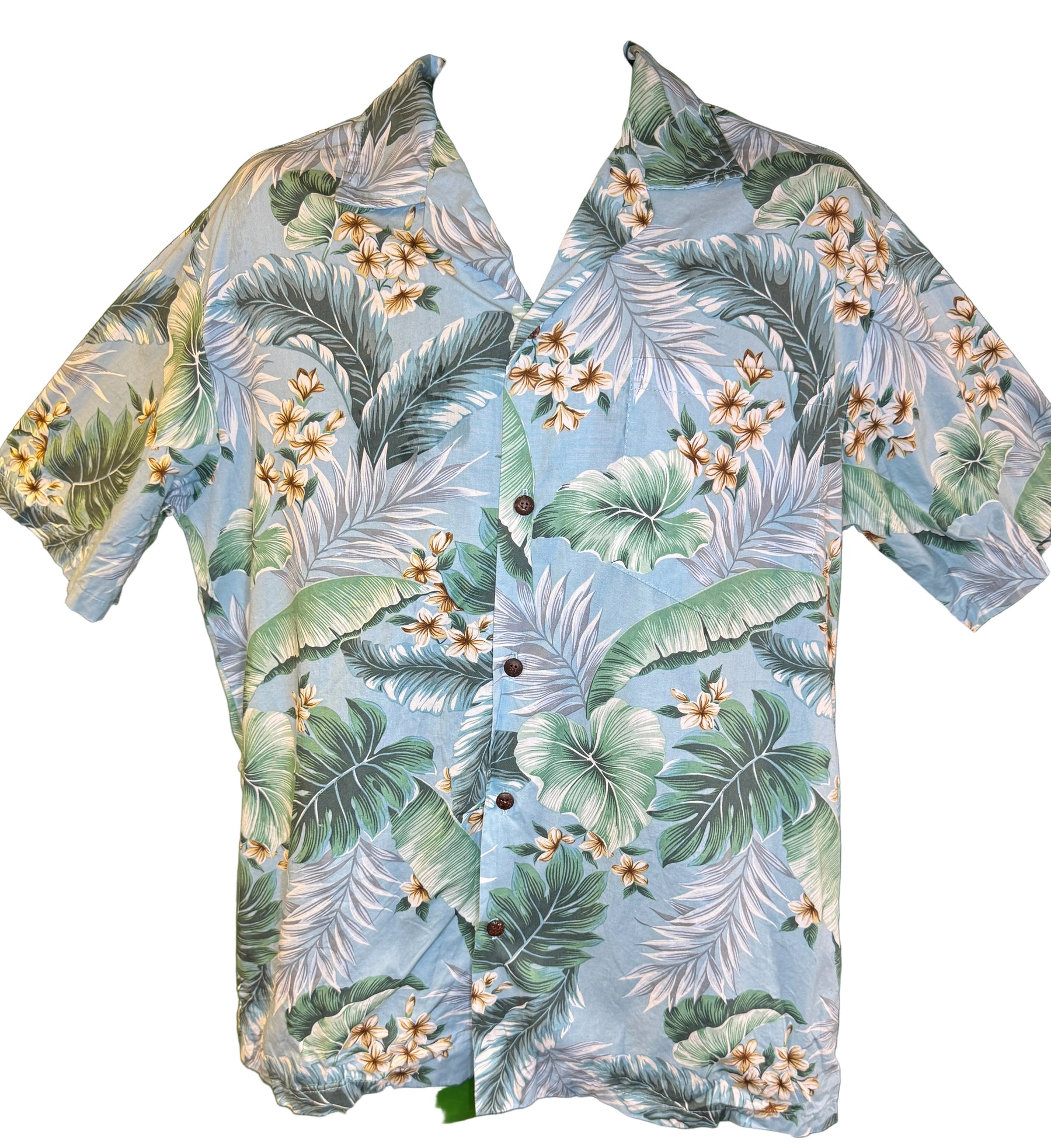 Hawaiian Aloha Shirt Made in Hawaii Men's Large