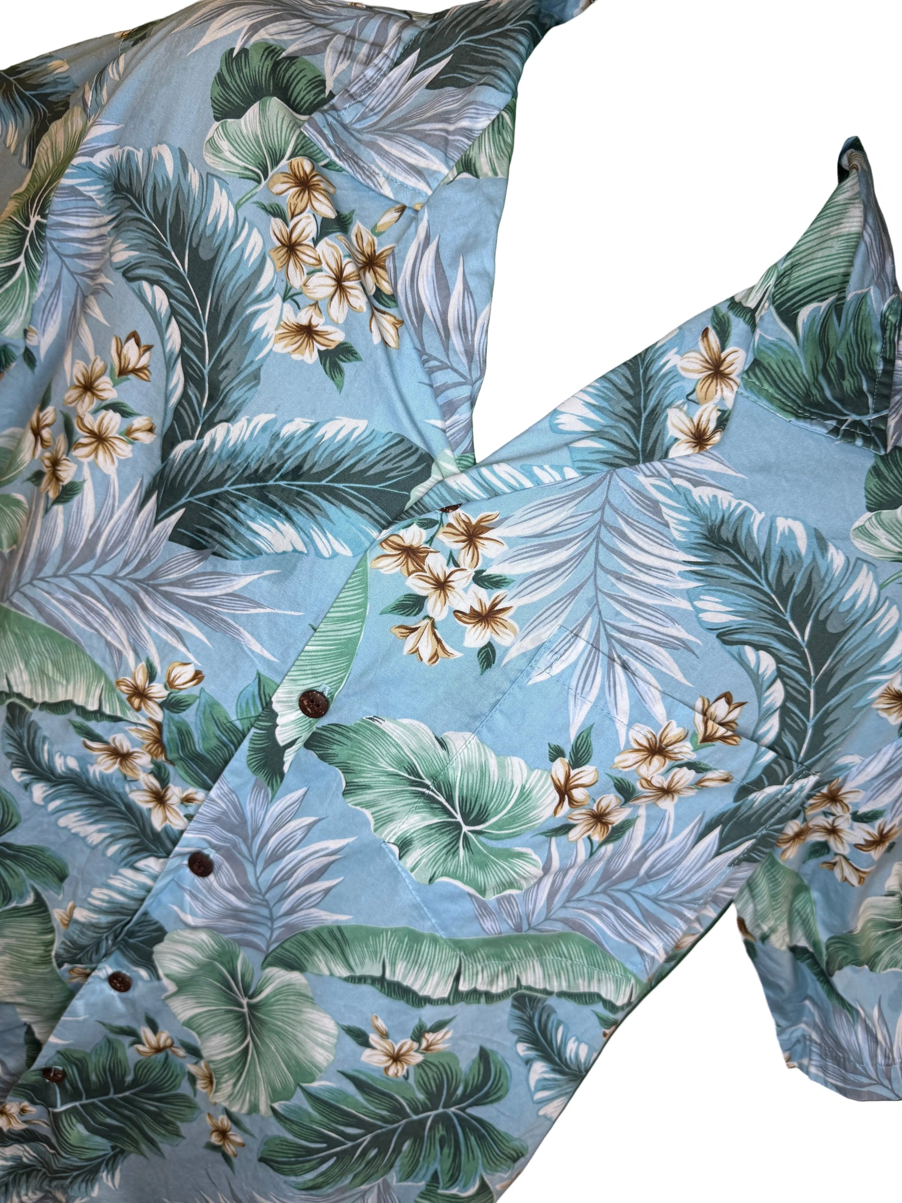 Hawaiian Aloha Shirt Made in Hawaii Men's Large