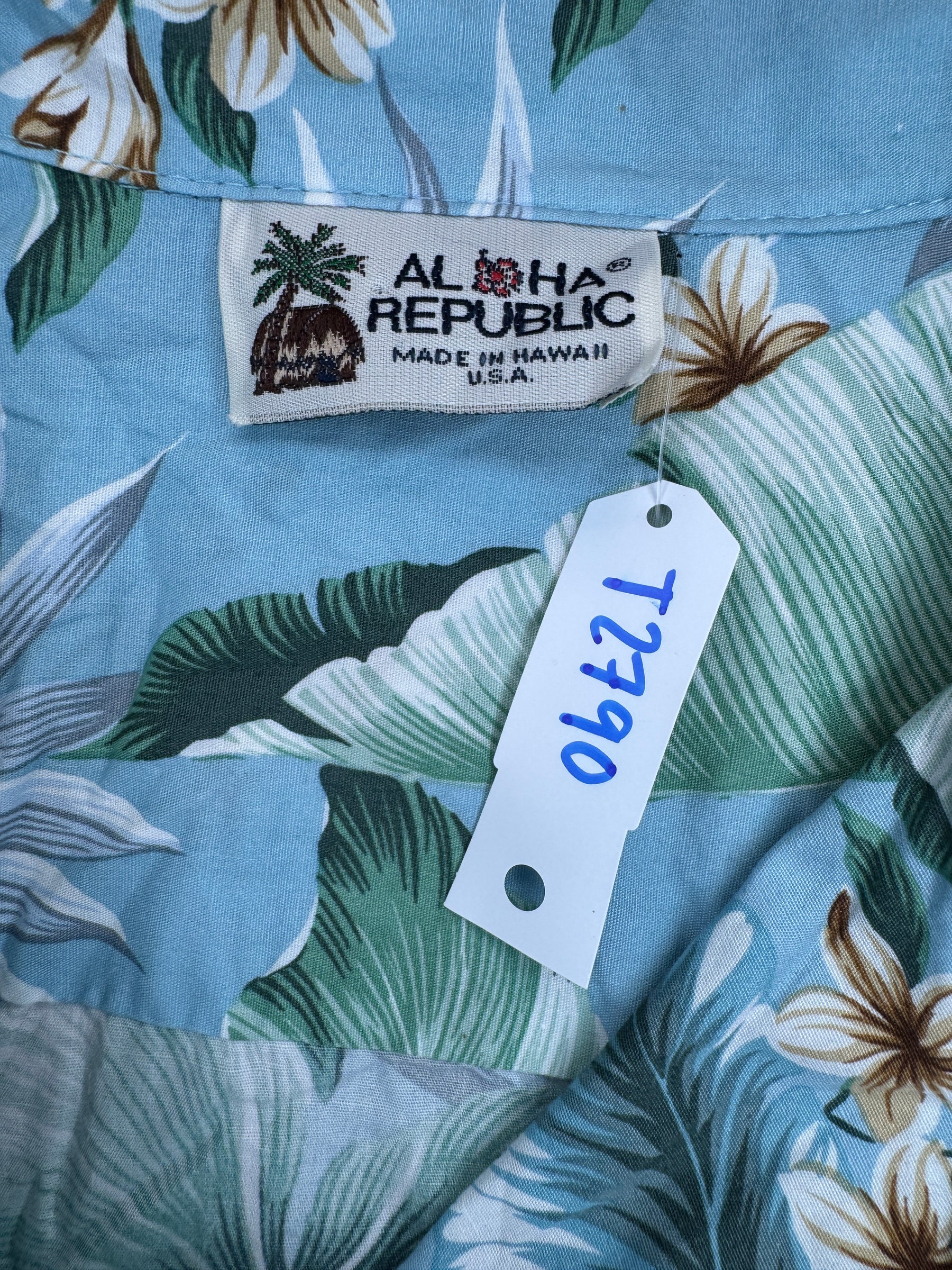 Hawaiian Aloha Shirt Made in Hawaii Men's Large