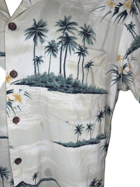 Hawaiian Aloha Shirt Made in Hawaii Men's Medium