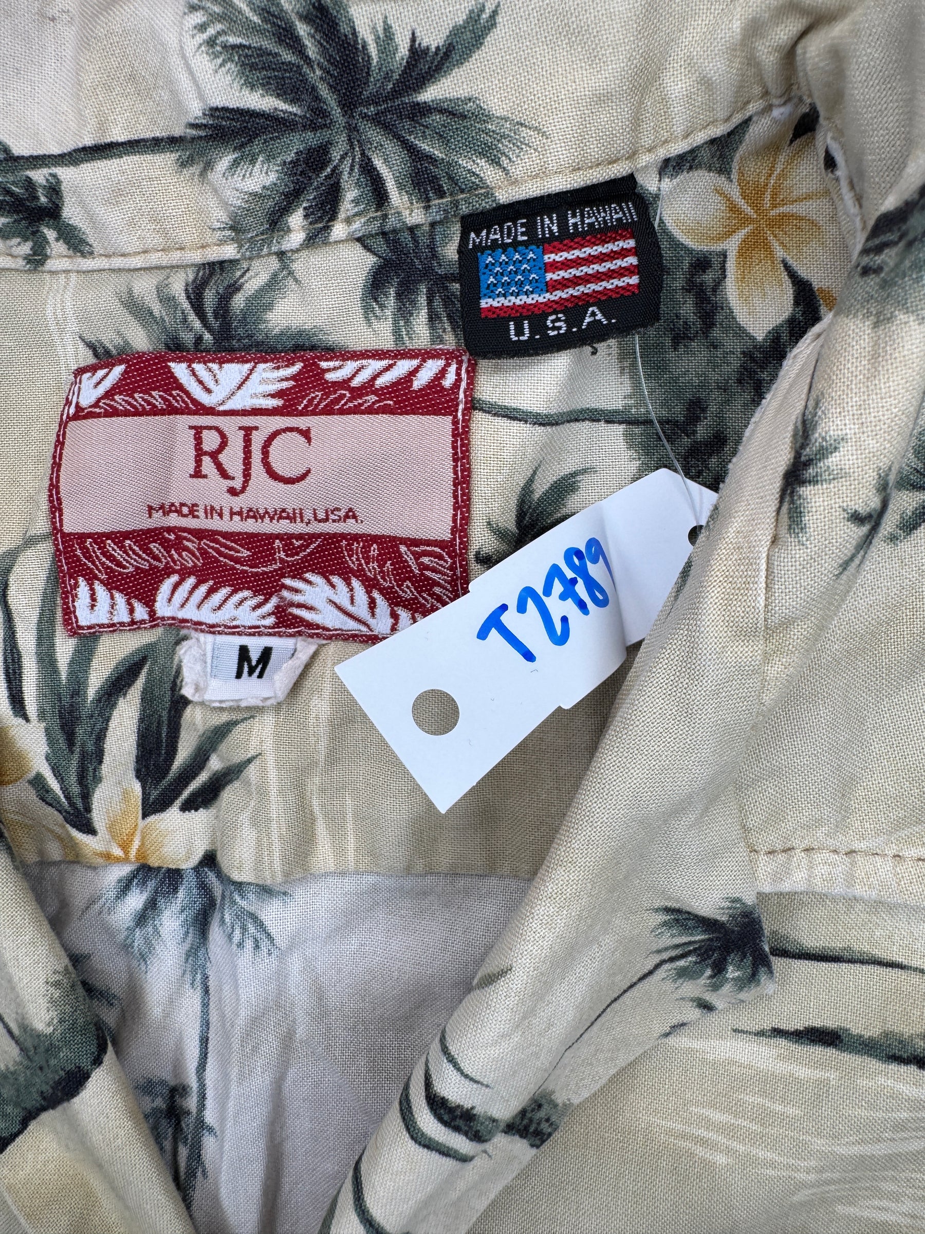 Hawaiian Aloha Shirt Made in Hawaii Men's Medium