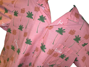 Hawaiian Pink Aloha Shirt Made in Hawaii Men's 3X-Large