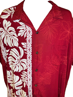 Hawaiian Red Aloha Shirt Made in Hawaii Men's 4X-Large
