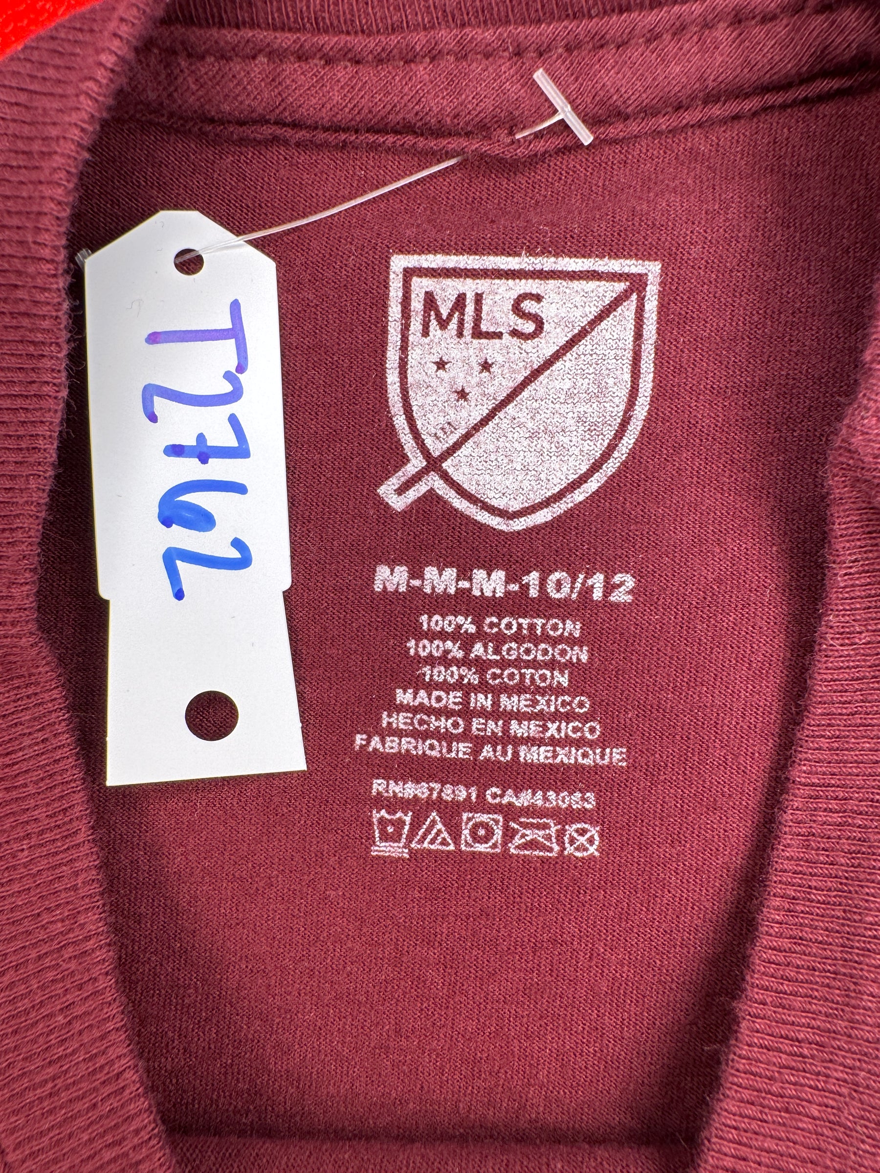 MLS Colorado Rapids 100% Cotton T-Shirt Youth Medium 10-12