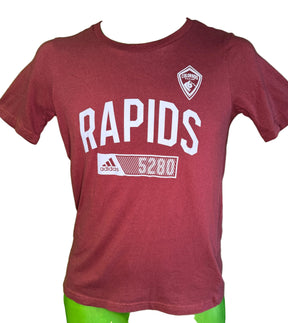 MLS Colorado Rapids Adidas 100% Cotton T-Shirt Youth Medium 10-12