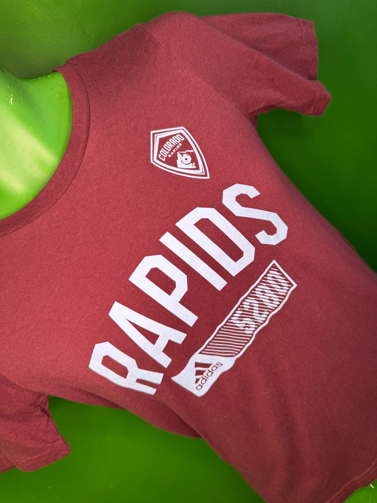MLS Colorado Rapids Adidas 100% Cotton T-Shirt Youth Medium 10-12