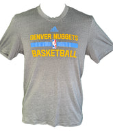 NBA Denver Nuggets Climacool Adidas Grey Dots T-Shirt Men's Small