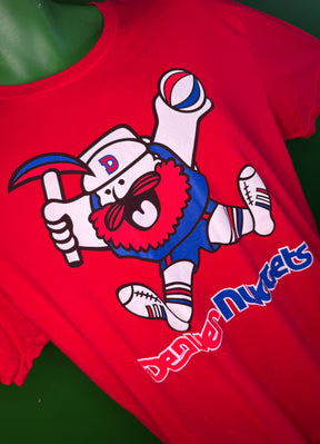 NBA Denver Nuggets Retro Throwback Old Logo Red T-Shirt Men's Large