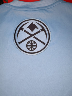 NBA Denver Nuggets Adidas L/S Light Blue T-Shirt Men's Small