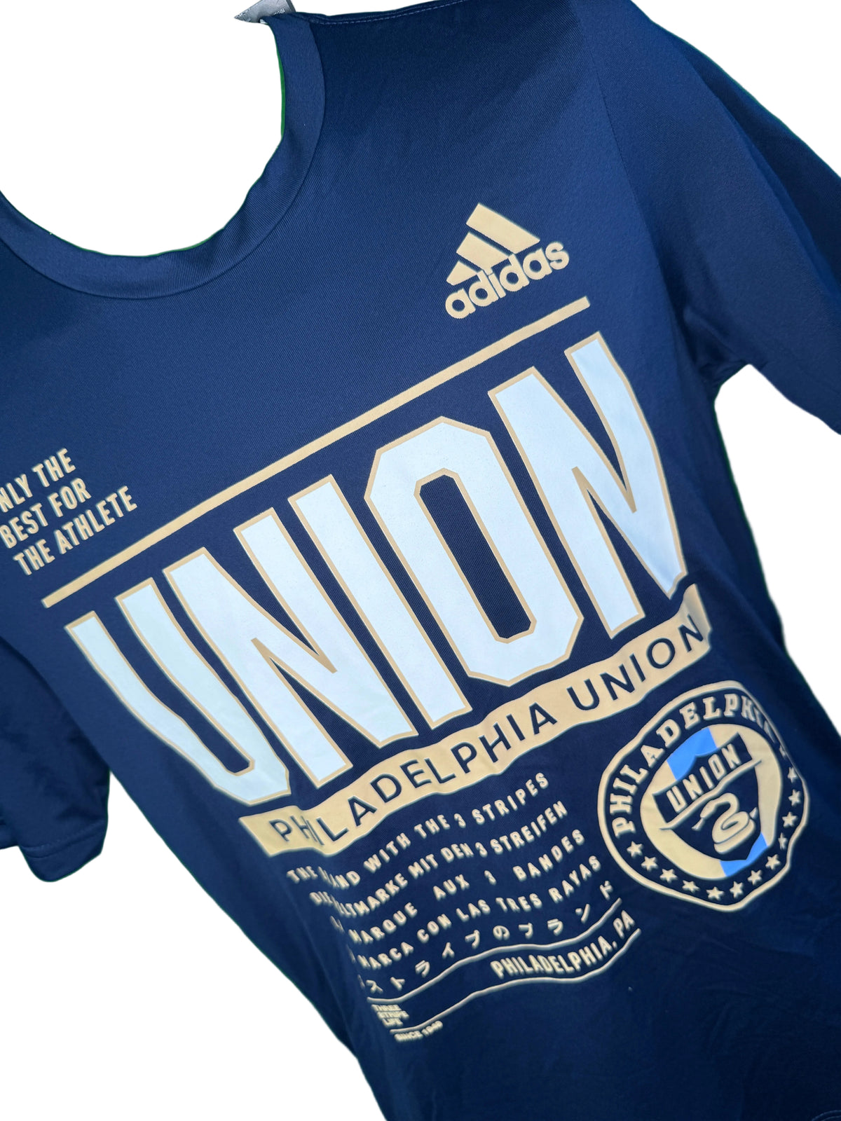 MLS Philadelphia Union Adidas T-Shirt Men's X-Small NWT