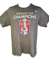 NHL Colorado Avalanche Grey 2022 Stanley Cup Champions T-Shirt Men's Medium