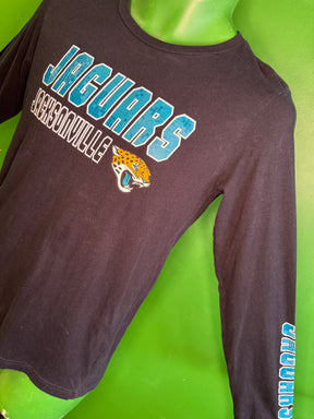 NFL Jacksonville Jaguars Black 100% Cotton L/S T-Shirt Youth Large 14-16